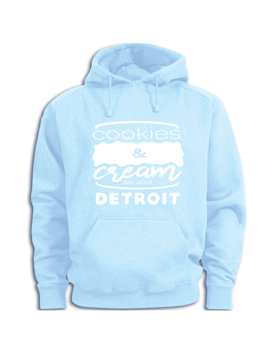 Authentic Cookies and Cream Detroit Gear!! Super soft and comfy Hoodies that will keep you warm and cool at the same time. Just like a Cream Bun!! 